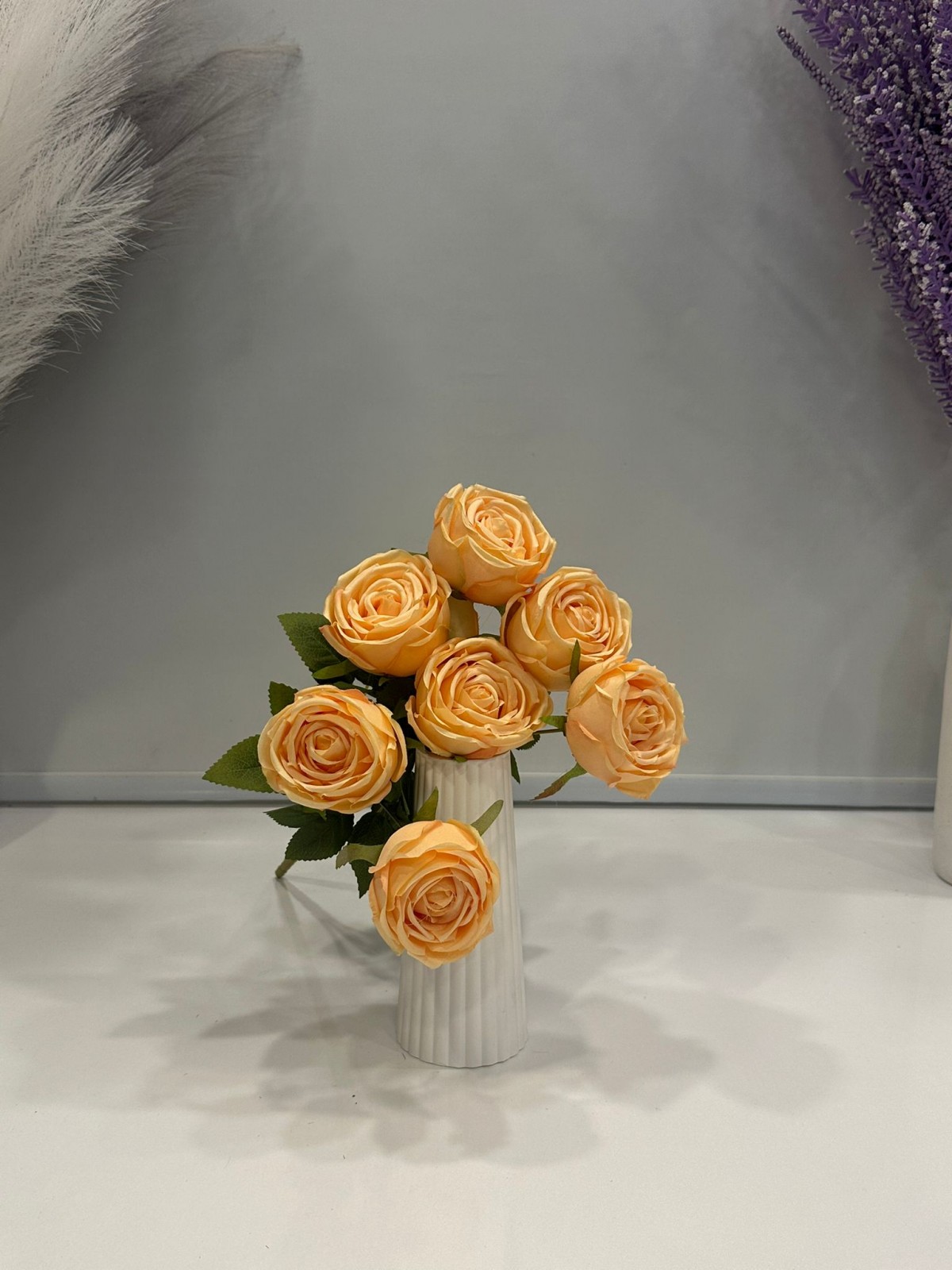 7'Lİ TURUNCU GÜL DEMETİ YAPAY 1.Cİ KALİTE 43CM BOY 7'Lİ TURUNCU GÜL DEMETİ YAPAY 1.Cİ KALİTE 43CM BOY