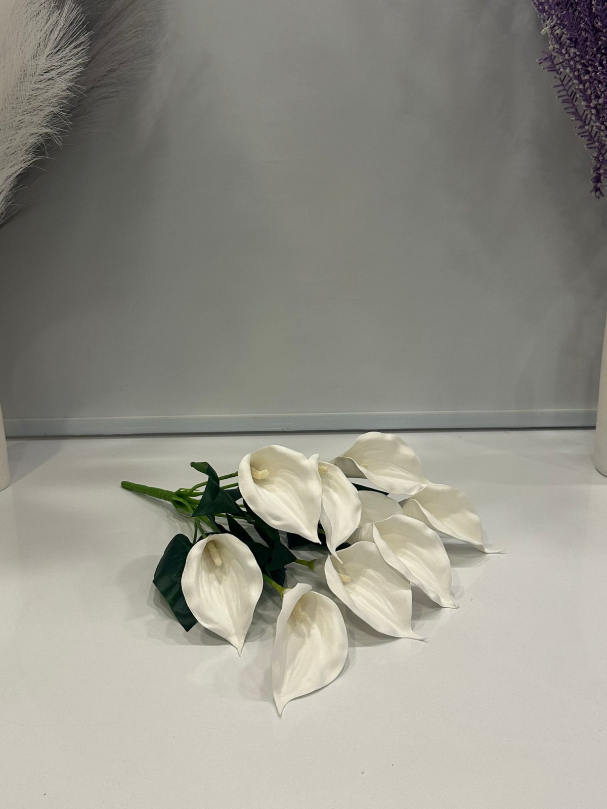 BEYAZ GALA YAPAY 9 KAFA , BOY 50 CM