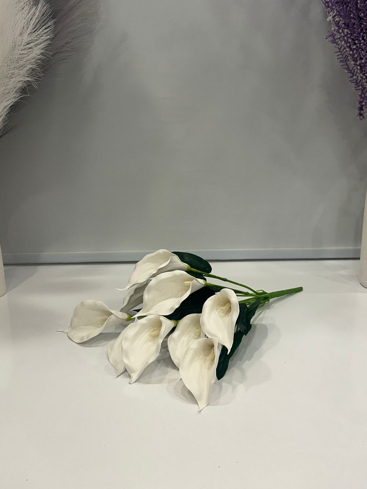 BEYAZ GALA YAPAY 9 KAFA , BOY 50 CM