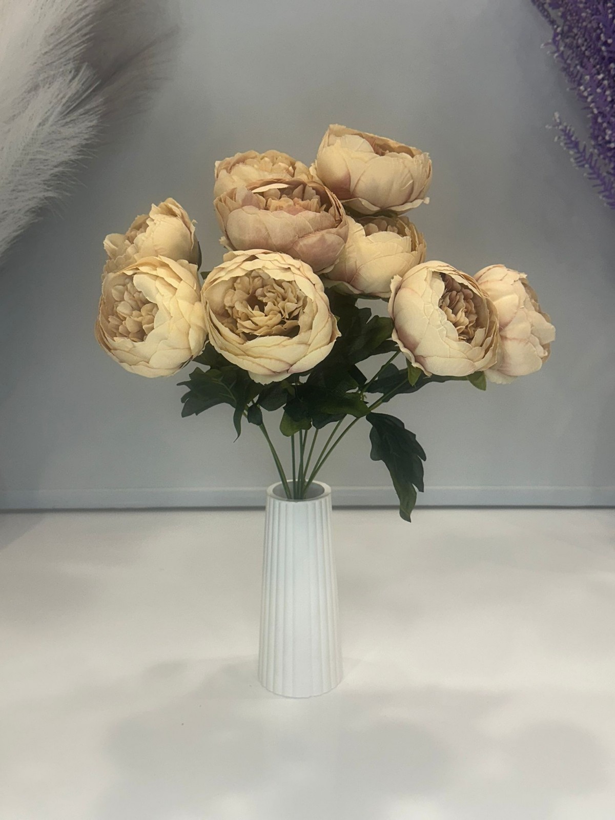 KAHVE PUDRASI ŞAKAYIK JUMBO BOY YAPAY 9 KAFALI, BOY 45 CM KAHVE PUDRASI ŞAKAYIK JUMBO BOY YAPAY 9 KAFALI, BOY 45 CM