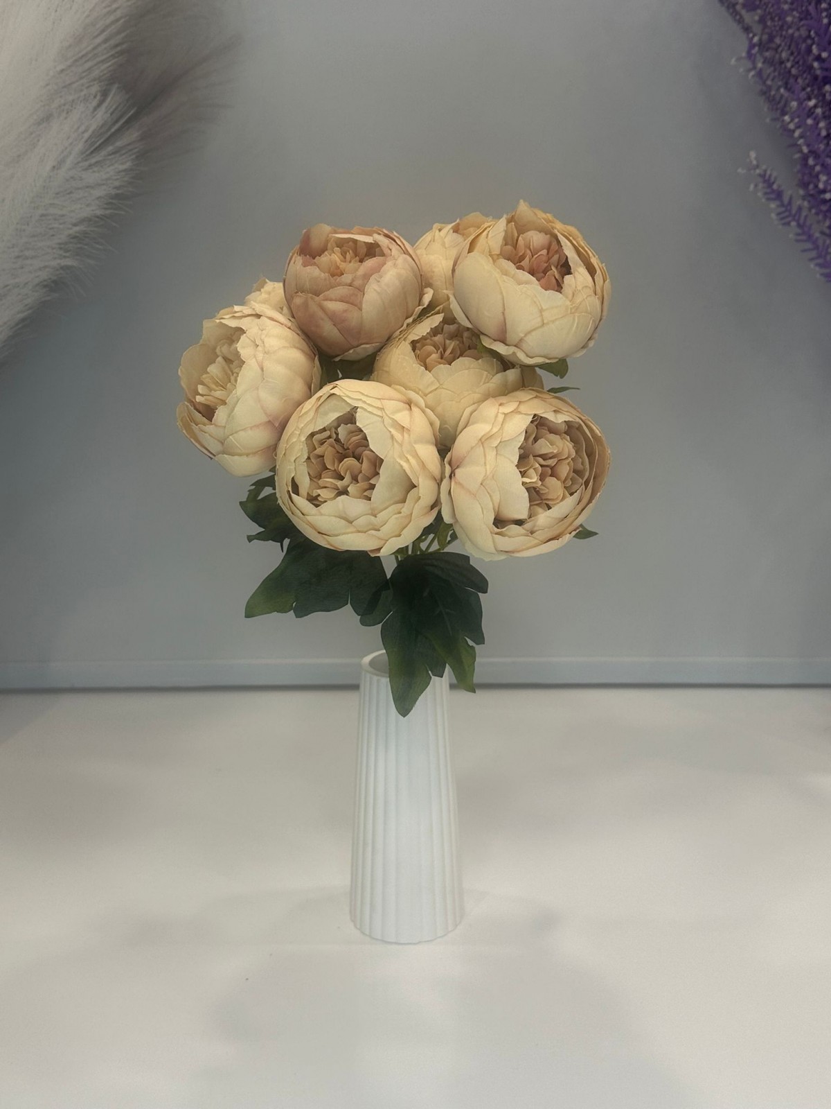 KAHVE PUDRASI ŞAKAYIK JUMBO BOY YAPAY 9 KAFALI, BOY 45 CM KAHVE PUDRASI ŞAKAYIK JUMBO BOY YAPAY 9 KAFALI, BOY 45 CM