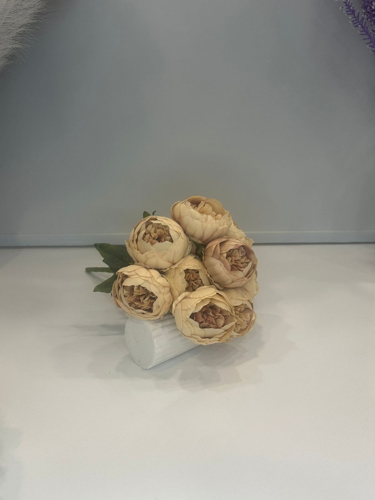 KAHVE PUDRASI ŞAKAYIK JUMBO BOY YAPAY 9 KAFALI, BOY 45 CM