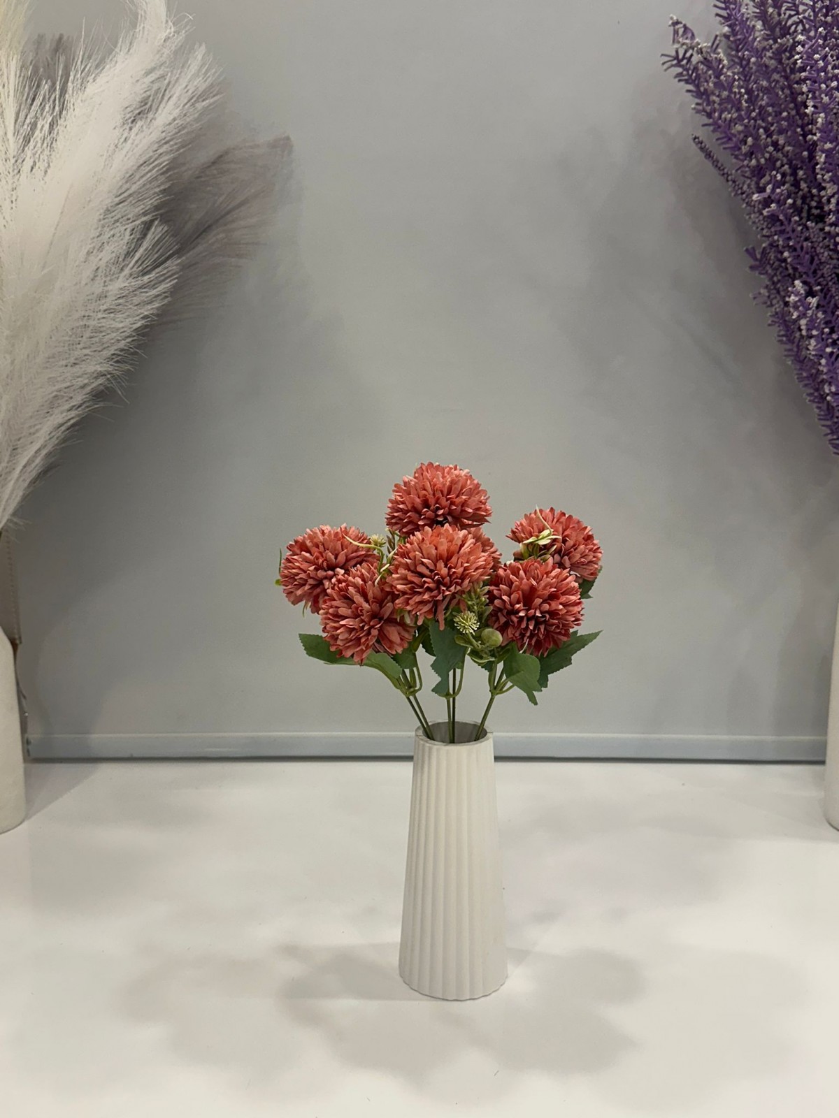 KİREMİT KRİZANTEM YAPAY 7 DALLI , BOY 35 CM KİREMİT KRİZANTEM YAPAY 7 DALLI , BOY 35 CM