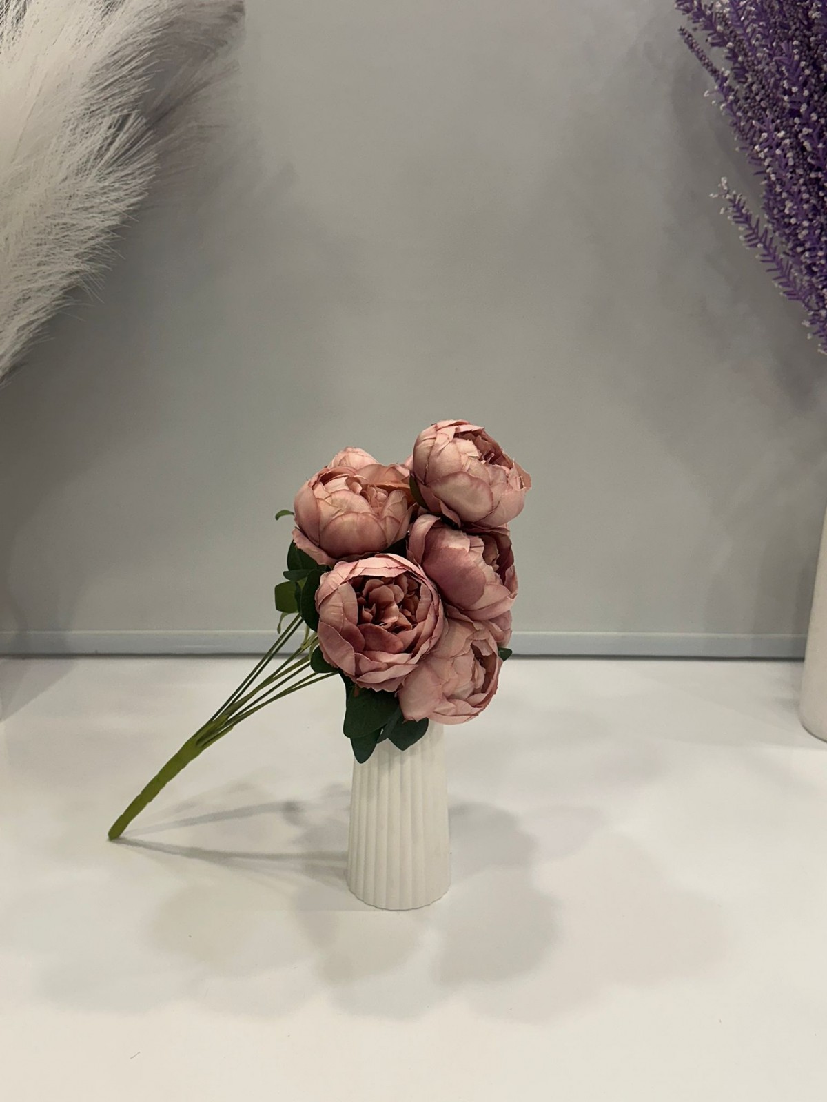 KOYU PEMBE ŞAKAYIK JUMBO BOY YAPAY 9 KAFALI BOY 45 CM KOYU PEMBE ŞAKAYIK JUMBO BOY YAPAY 9 KAFALI BOY 45 CM