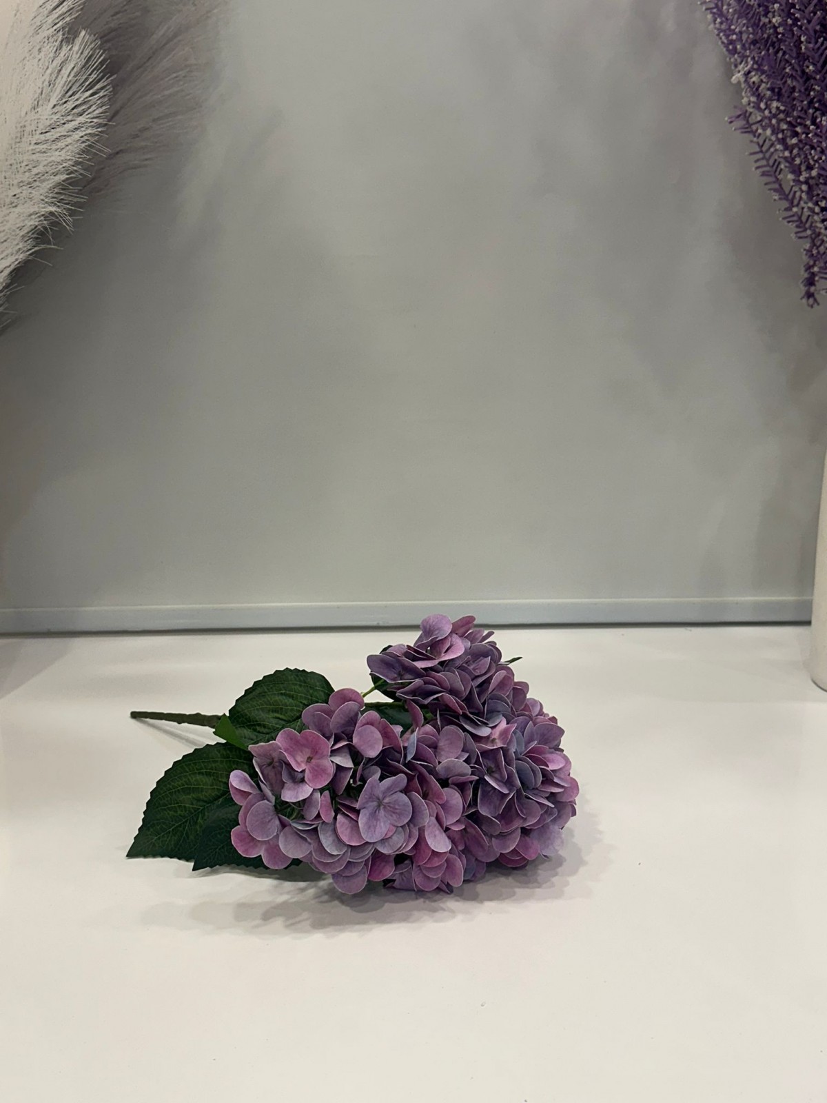 LİLA ISLAK ORTANCA YAPAY 5 DALLI, BOY 45 CM LİLA ISLAK ORTANCA YAPAY 5 DALLI, BOY 45 CM