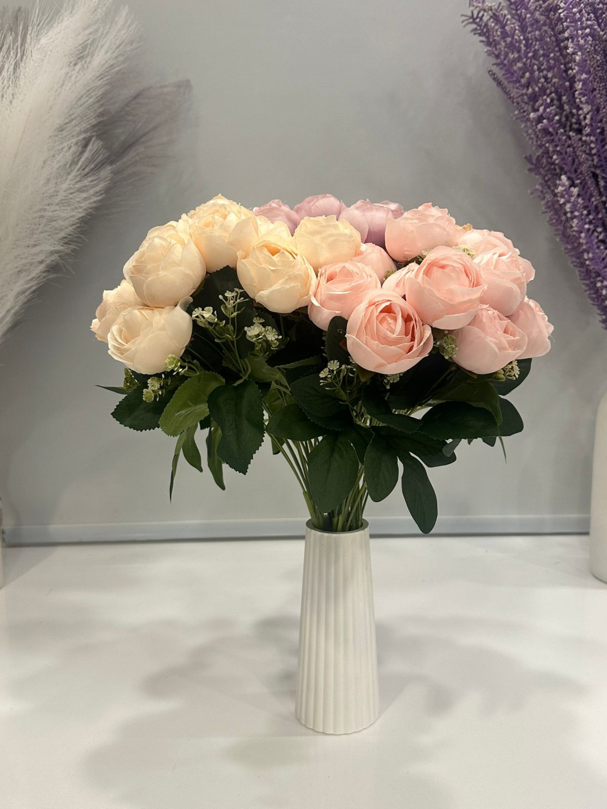 PEMBE ŞAKAYIK  JUMBO BOY YAPAY 10 KAFA  , BOY 44 CM