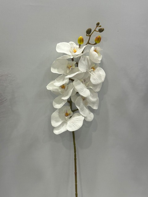 BEYAZ ORKİDE YAPAY 8 KAFALI 75 CM BOY
