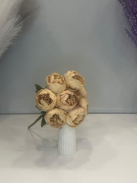 KAHVE PUDRASI ŞAKAYIK JUMBO BOY YAPAY 9 KAFALI, BOY 45 CM