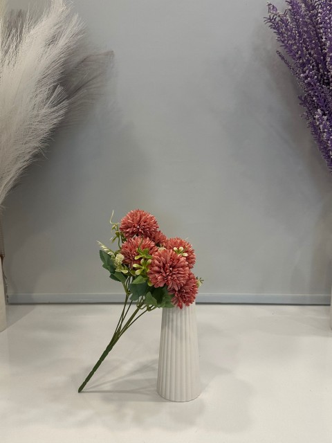 KİREMİT KRİZANTEM YAPAY 7 DALLI , BOY 35 CM