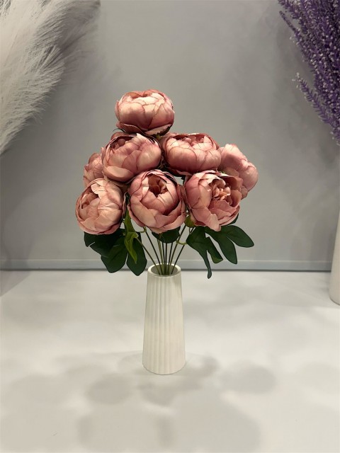 KOYU PEMBE ŞAKAYIK JUMBO BOY YAPAY 9 KAFALI BOY 45 CM