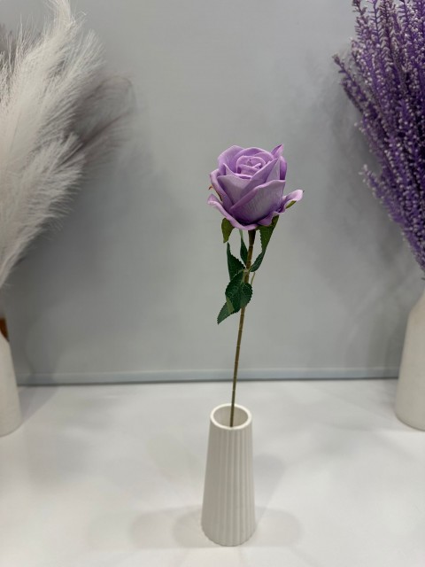 MOR GÜL YAPAY 1.Cİ KALİTE TEKLİ 50 CM BOY