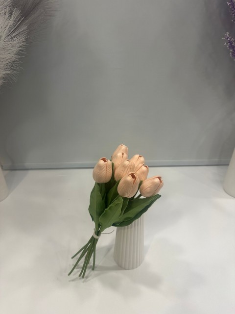 SOMON LATEX YAPAY LALE DEMETİ 8 Lİ BOY 32 CM