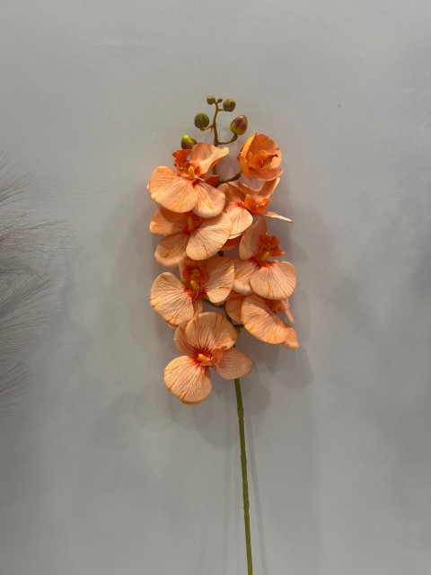 TURUNCU ORKİDE YAPAY 8 KAFALI 75 CM BOY